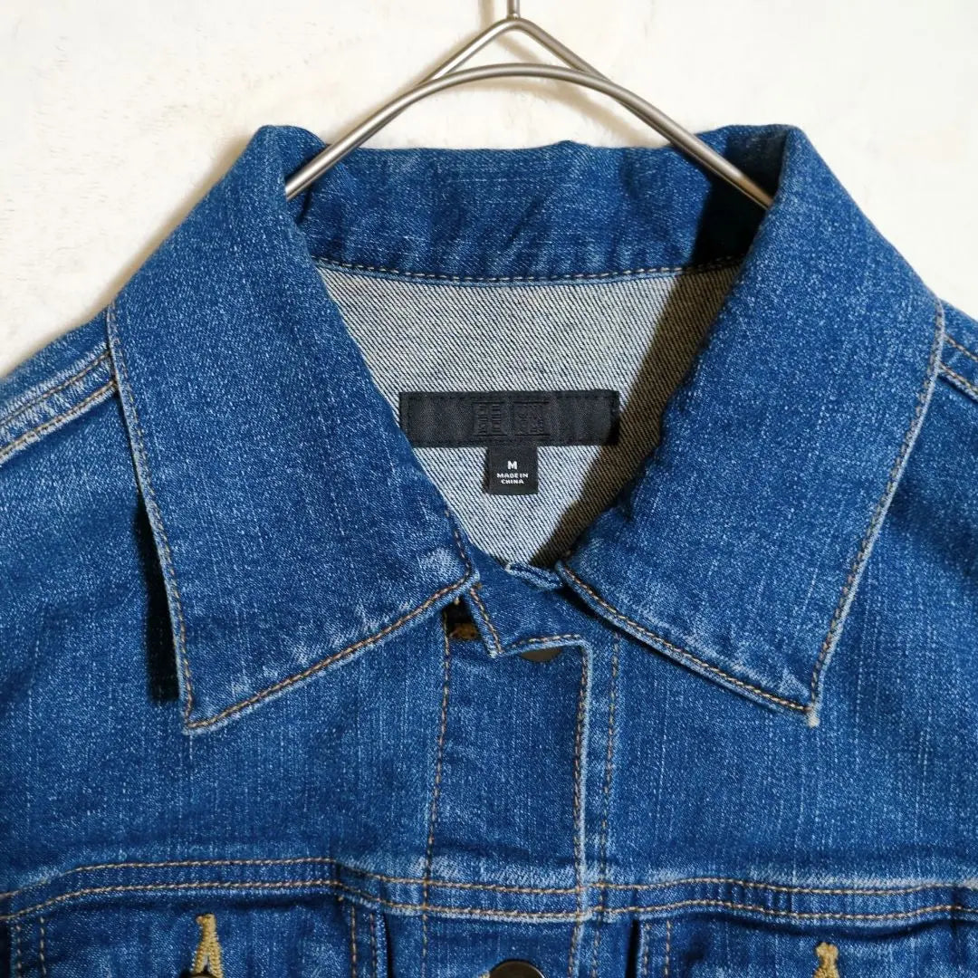 UNIQLO Denim Jacket Jean Jacket G Jacket M Size Blue Can be worn in a variety of ways