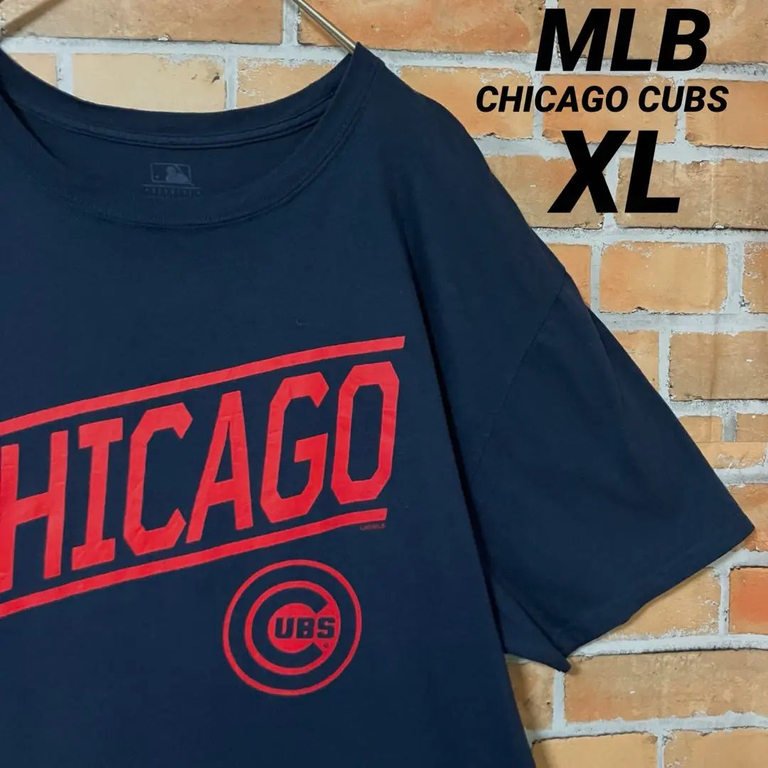 MLB CHICAGO CUBS Short Sleeve T-Shirt Big Print Big Logo