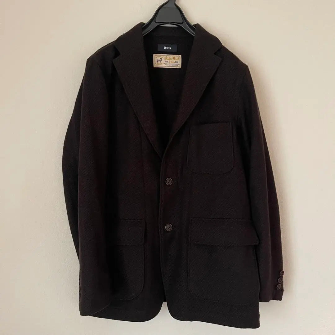 SHIPS Light Tweed Sports Jacket S Brown | SHIPS ライトツィード スポーツジャケットS ブラウン