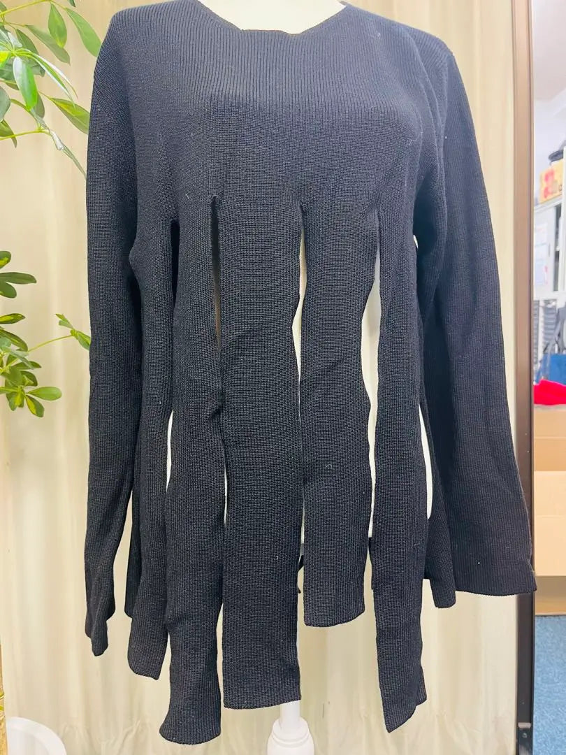 BLACK COMME des GARÇONS strip knit L