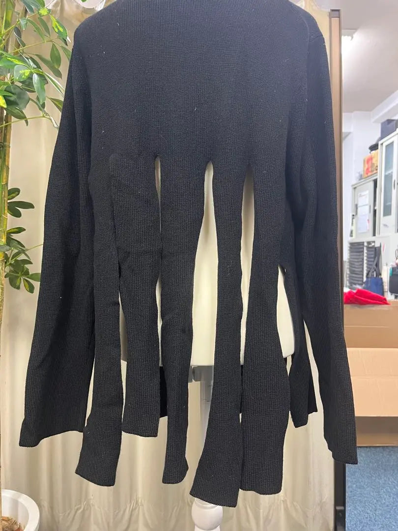 BLACK COMME des GARÇONS strip knit L