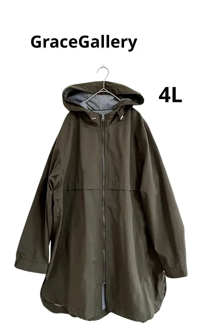 GraceGallery Hooded Coat, Large Size, 4L