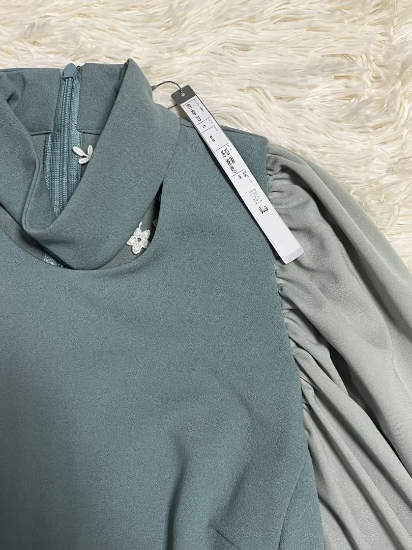 [Nueva etiqueta incluida] Vestido largo Setai Chiro con diseño de cuello verde menta