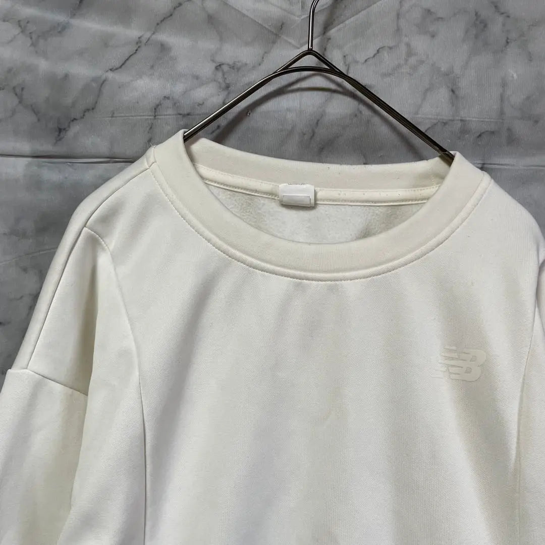 New Balance ♡ Long-sleeved sweatshirt tops White fleece lining old clothes