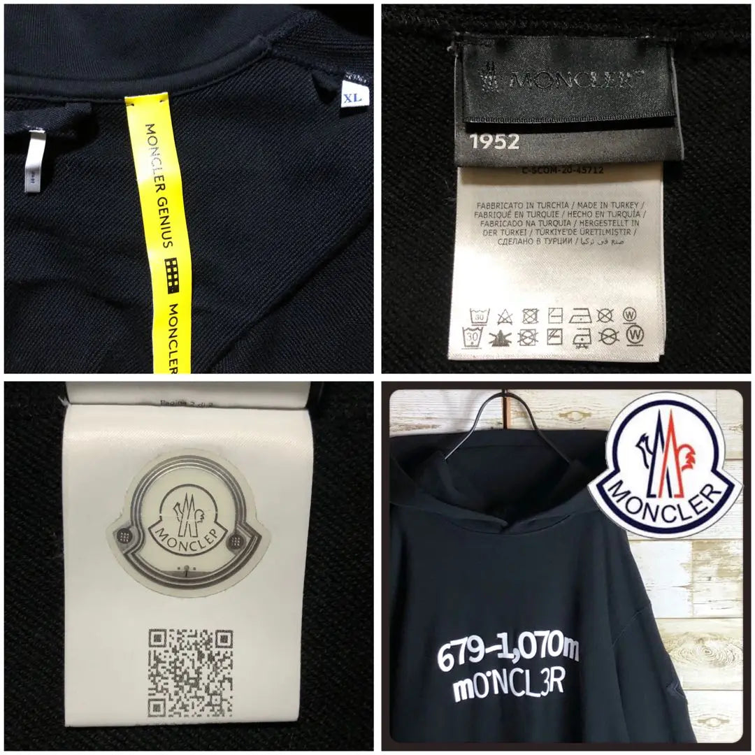 Moncler Parker Buck Logo Big Bik con bordado