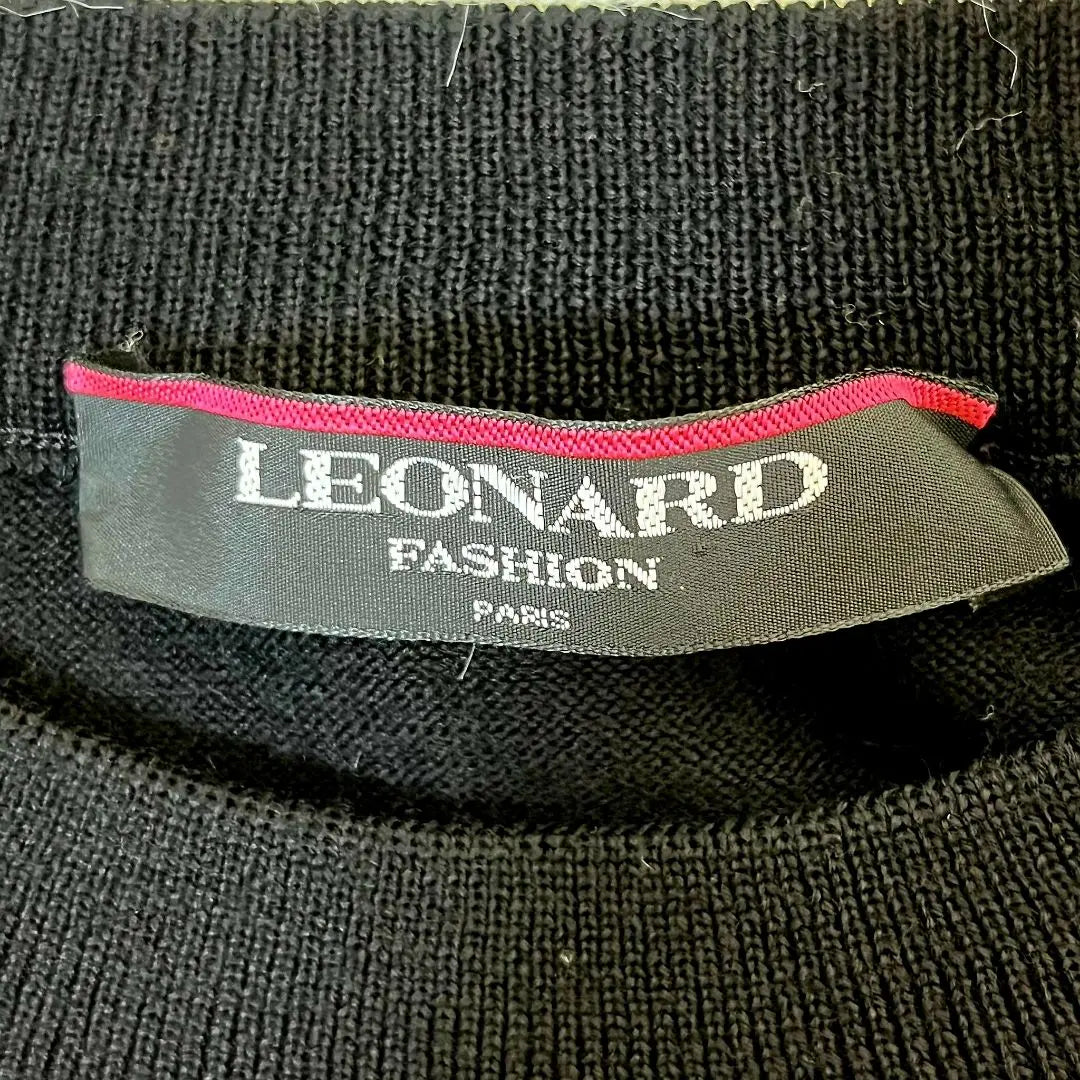 [Good condition] LEONARD Cut and sew bicolor floral pattern rare model