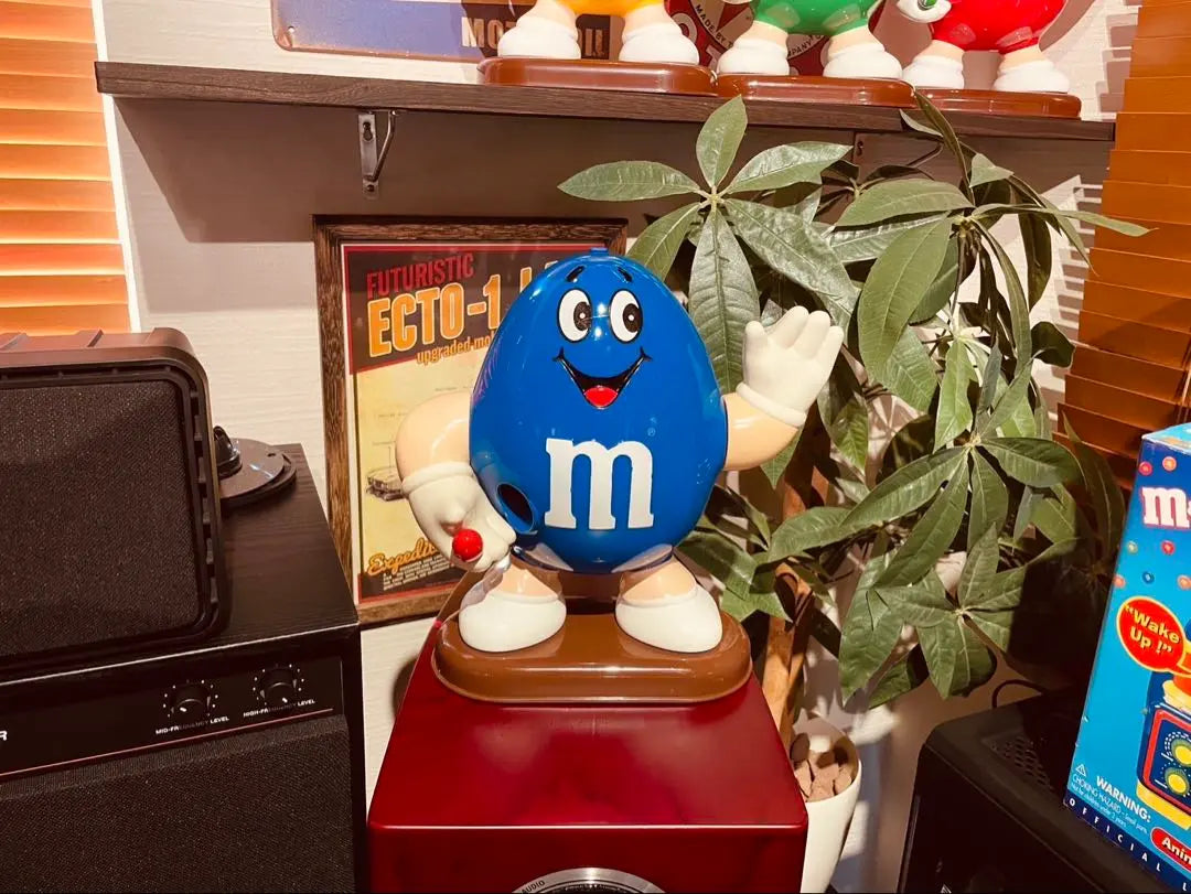 ★Super rare★ M&M's Peanut Dispenser Blue | ★超々激レア★ M&M's エムアンドエムズ ピーナッツ ディスペンサー 青