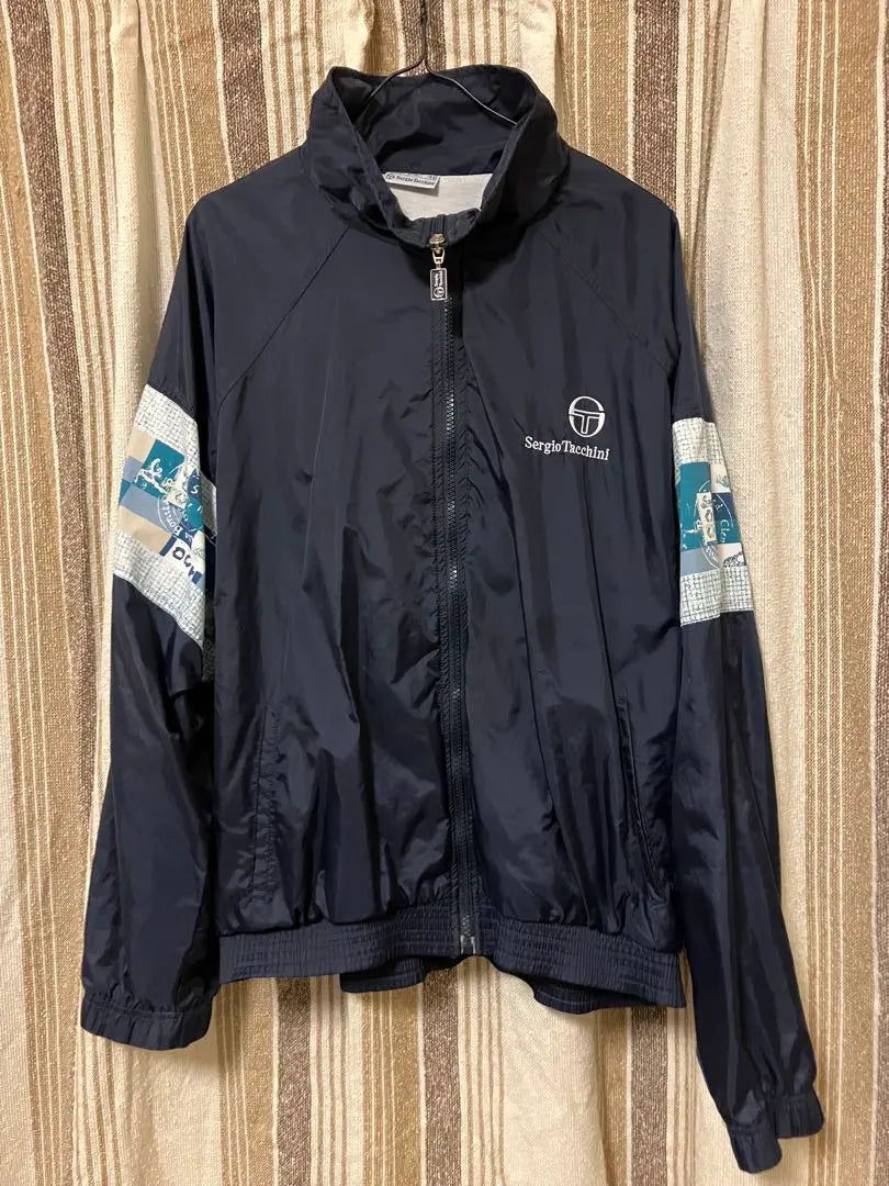 Sergio Tacchini Navy Nylon Jacket