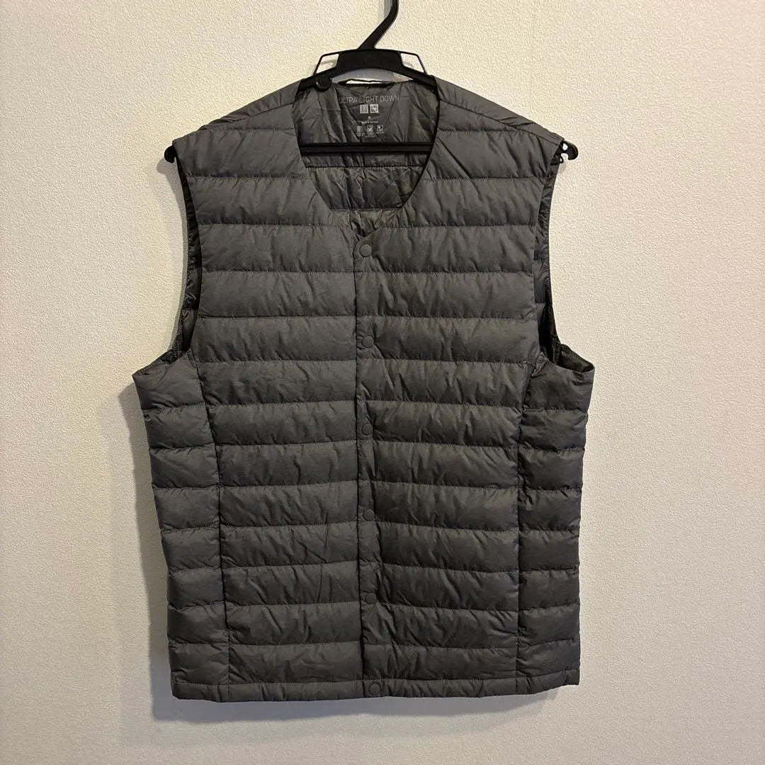 Rare item! UNIQLO Ultra Light Down Compact Vest Gray M Uniqlo