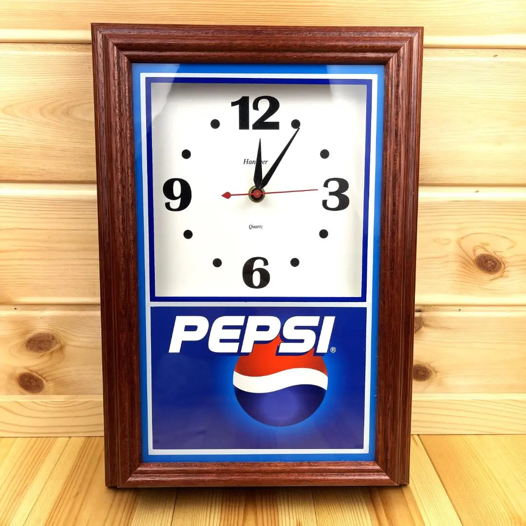 Reloj de pared Pepsi Pepsi Vintage Antiguo Americano Madera Retro