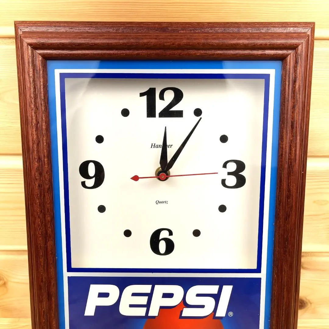 Reloj de pared Pepsi Pepsi Vintage Antiguo Americano Madera Retro