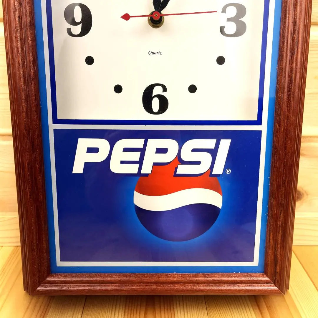 Reloj de pared Pepsi Pepsi Vintage Antiguo Americano Madera Retro