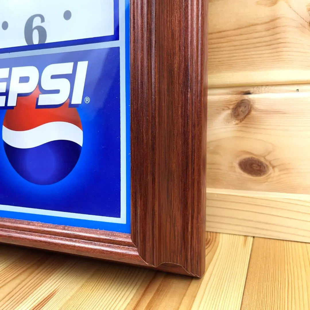 Reloj de pared Pepsi Pepsi Vintage Antiguo Americano Madera Retro