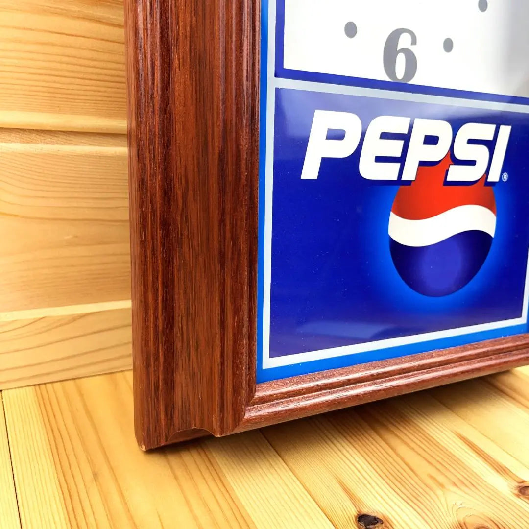 Reloj de pared Pepsi Pepsi Vintage Antiguo Americano Madera Retro