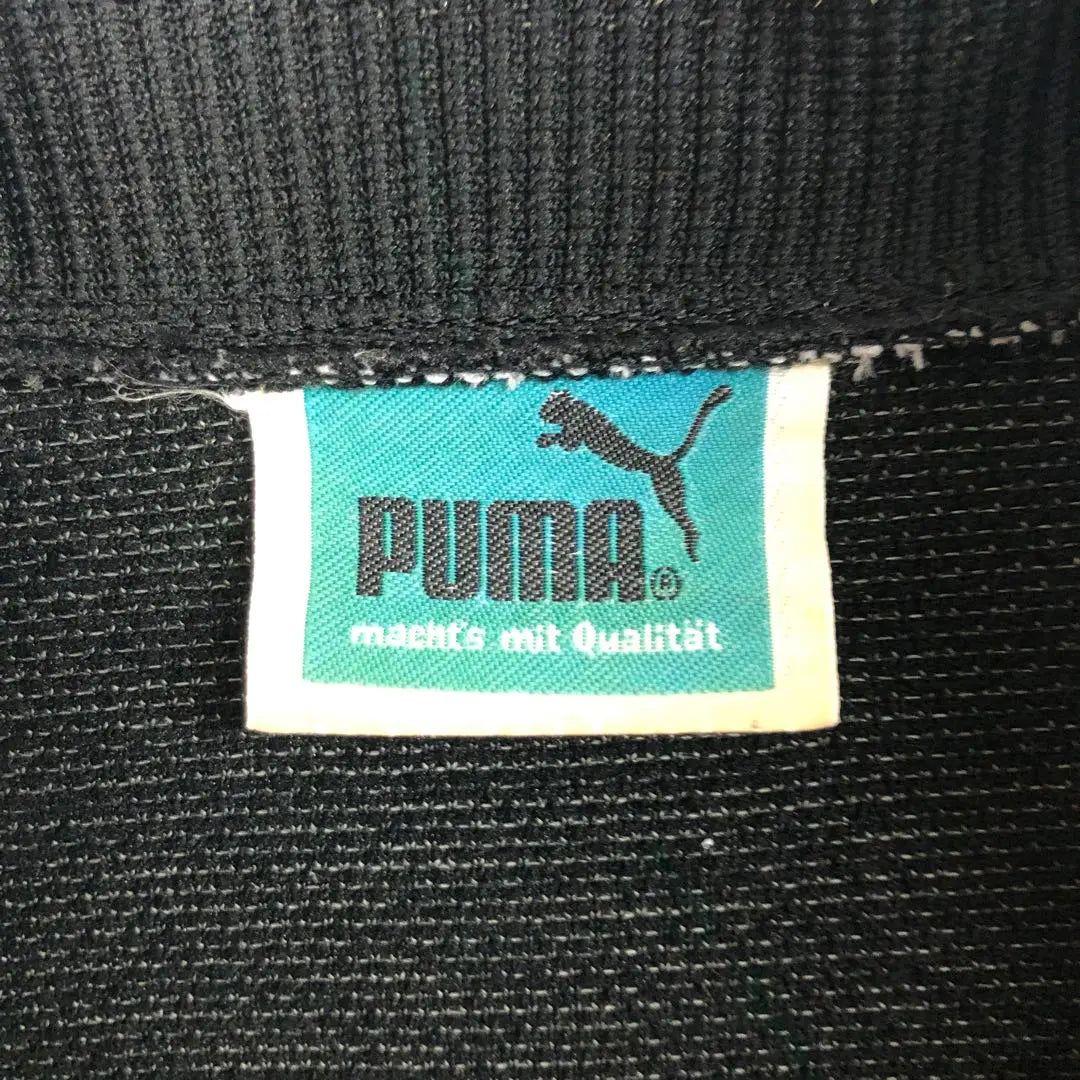 2620 Puma jersey track jacket embroidered logo loose dotted black