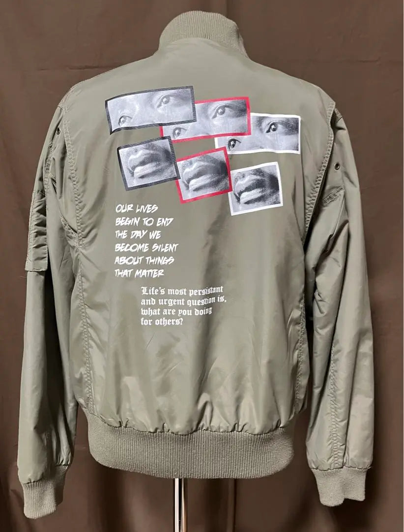 rise as 1ne rise as one MA-1 blouson jacket