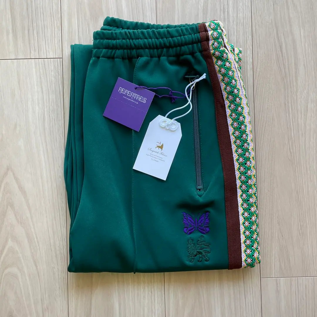 Brand new, unused, needles, special order, green track pants