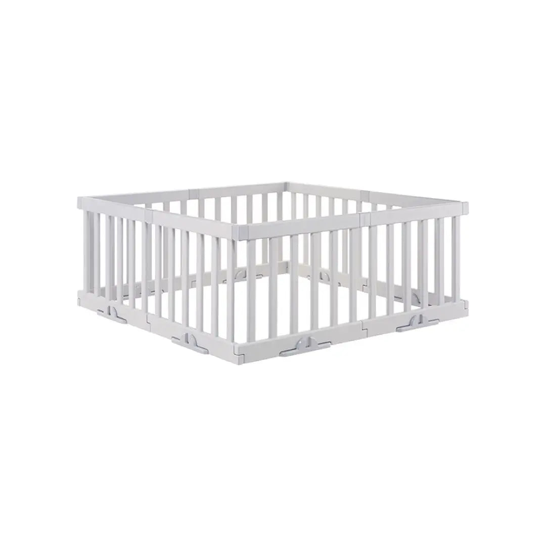 [Unused/Unopened] Baby playpen light gray set of 8, which can be used for partitions | 【未使用・未開封】パーテーションにも使えるベビーサークルライトグレー 8枚セット