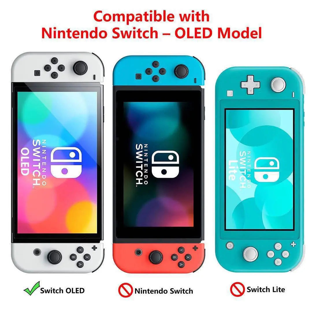 Silicon case Nintendo Switch compatible OLED model film cover red red | シリコンケース 任天堂スイッチ対応 OLEDモデル フィルム カバー 赤 レッド