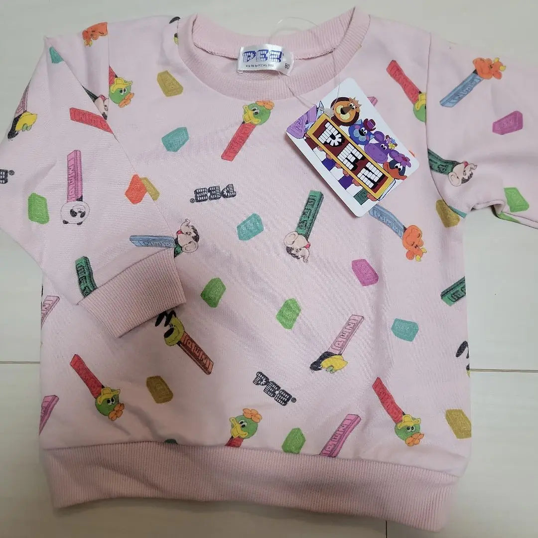 Size 80 PEZ All-over Pattern Fleece Sweatshirt