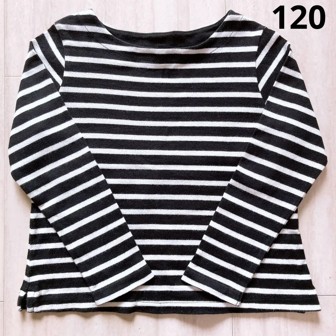 Uniqlo Tops Border Black 120