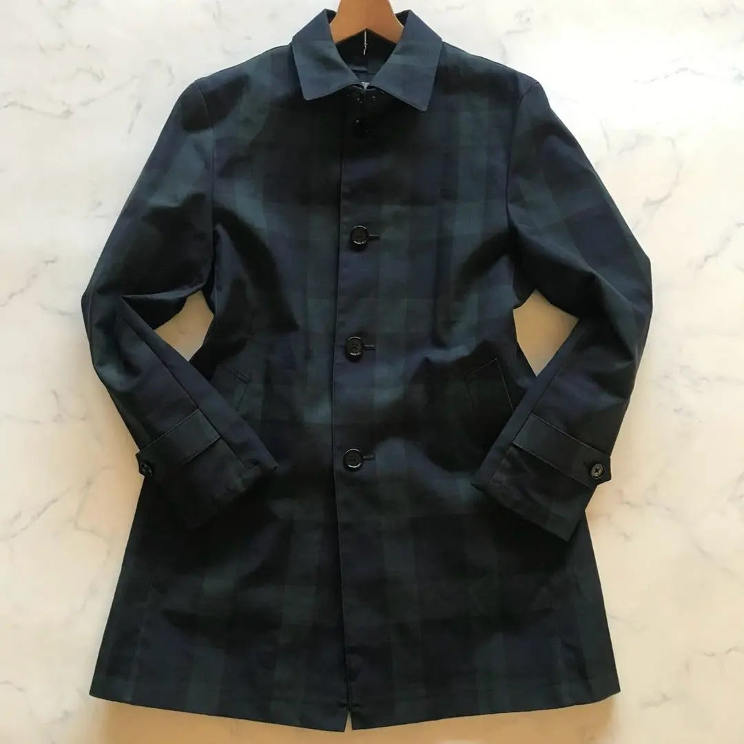 Unused grade/Equivalent to XL ● Burberry Black Label Coat All-over Pattern Cowhide Green