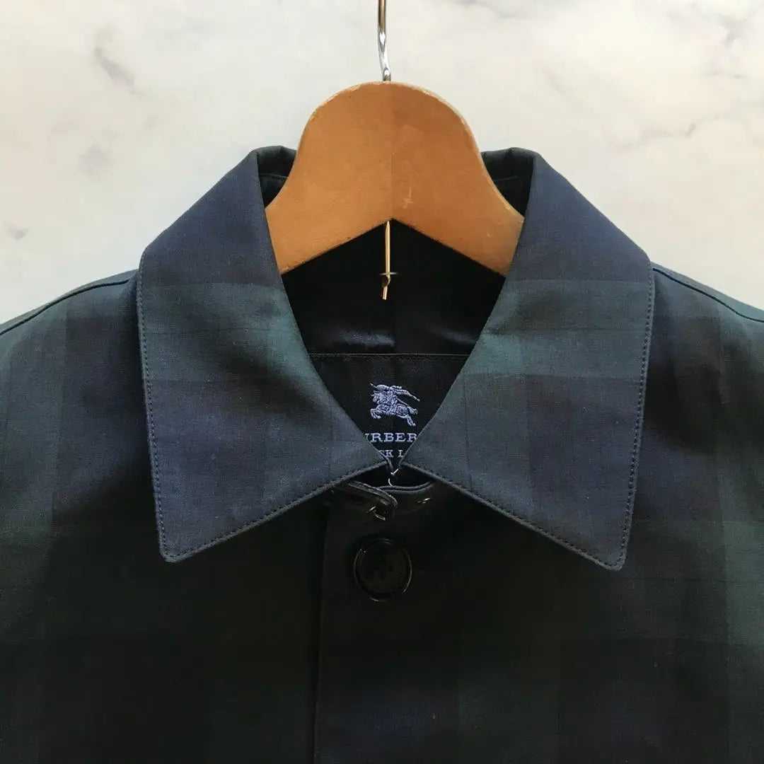 Unused grade/Equivalent to XL ● Burberry Black Label Coat All-over Pattern Cowhide Green