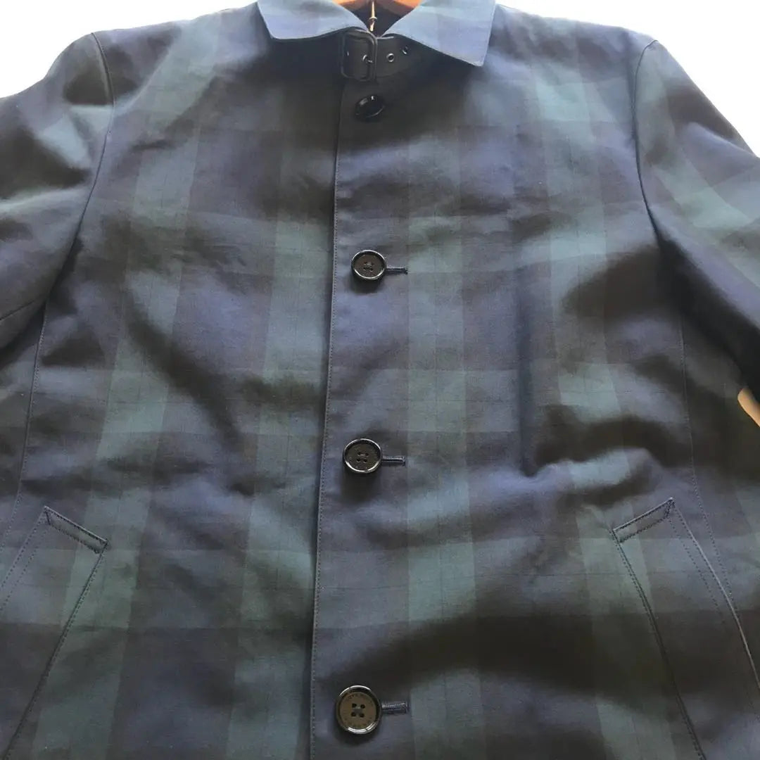 Unused grade/Equivalent to XL ● Burberry Black Label Coat All-over Pattern Cowhide Green