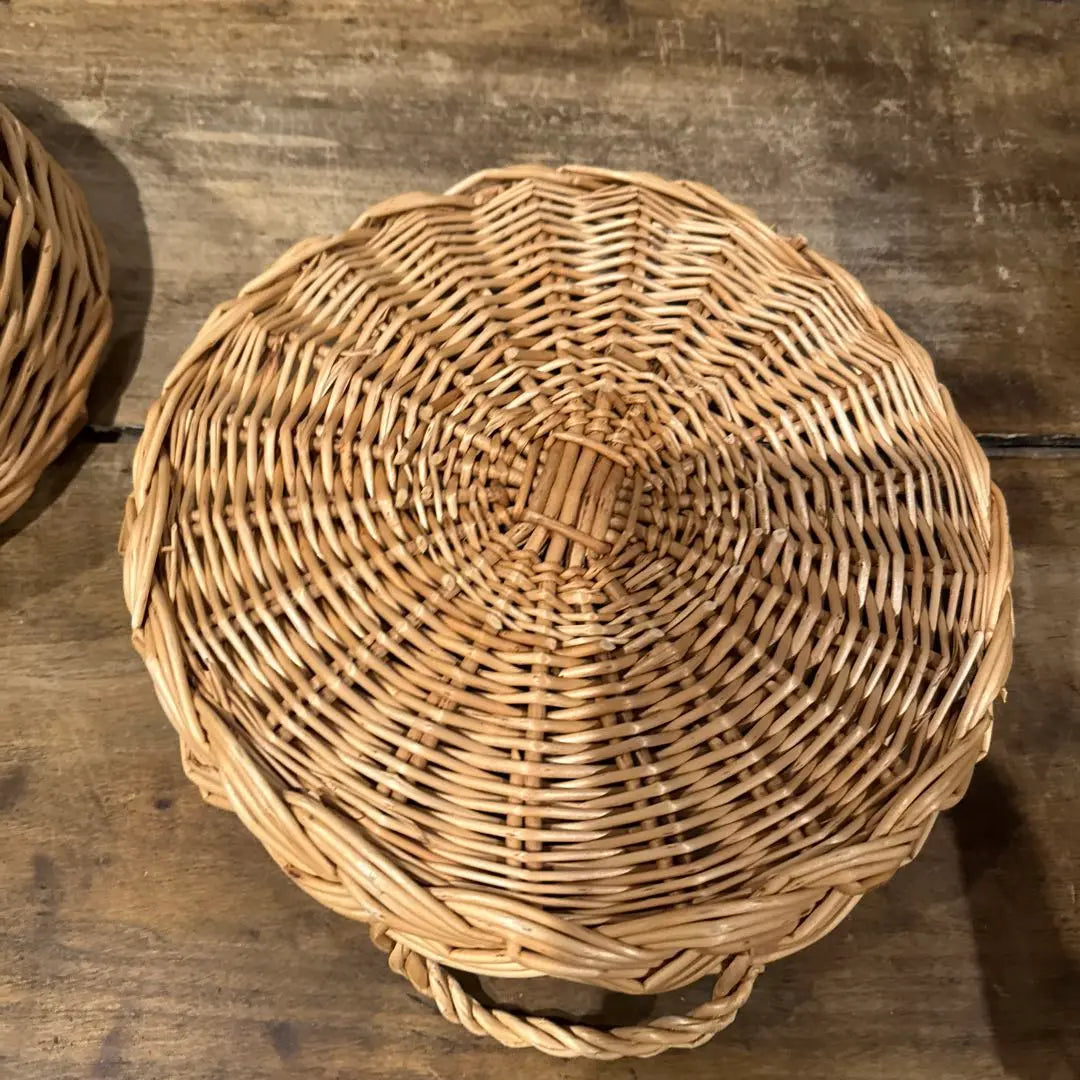 [Unused] Posh Living Room Rattan Case with Lid Set of 2