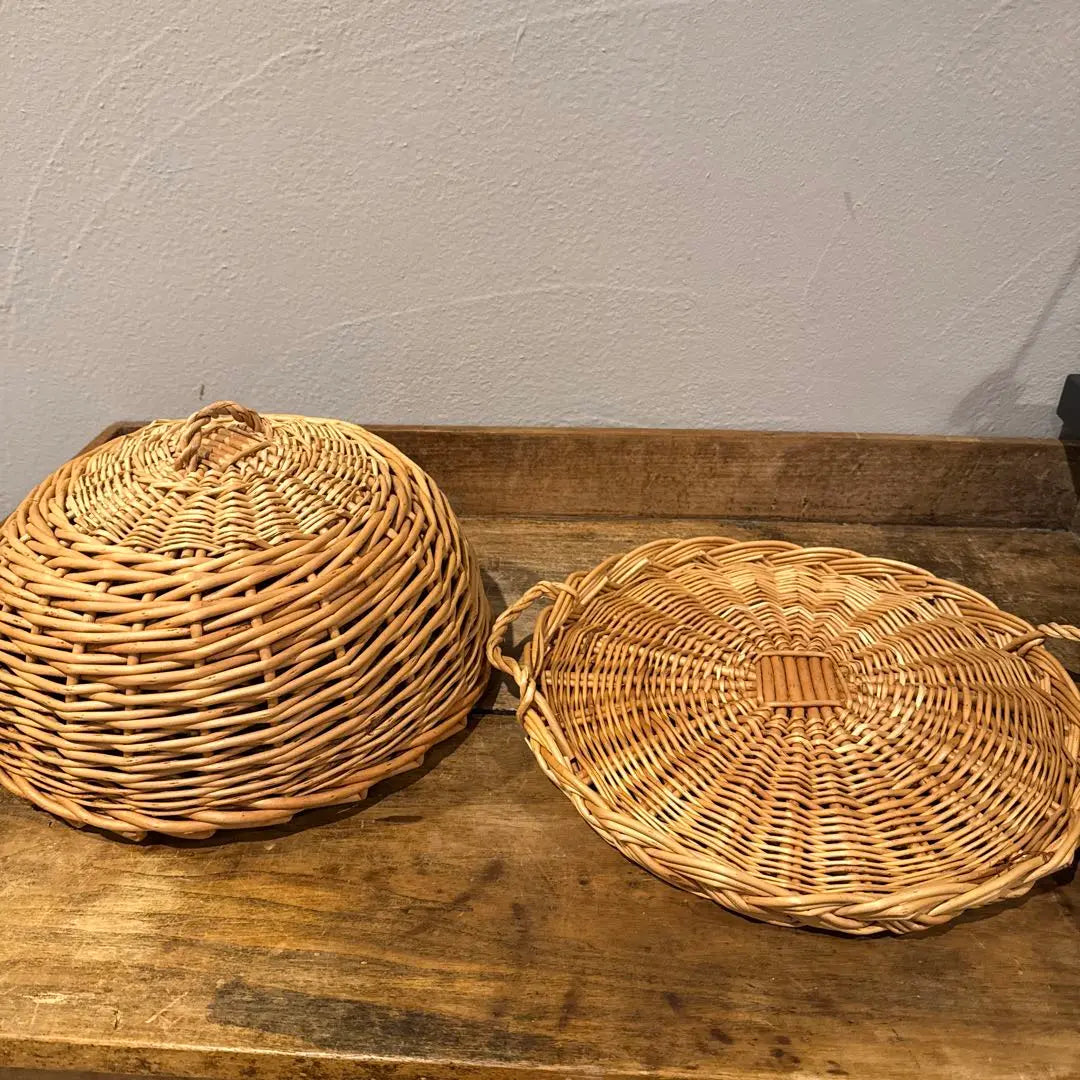 [Unused] Posh Living Room Rattan Case with Lid Set of 2