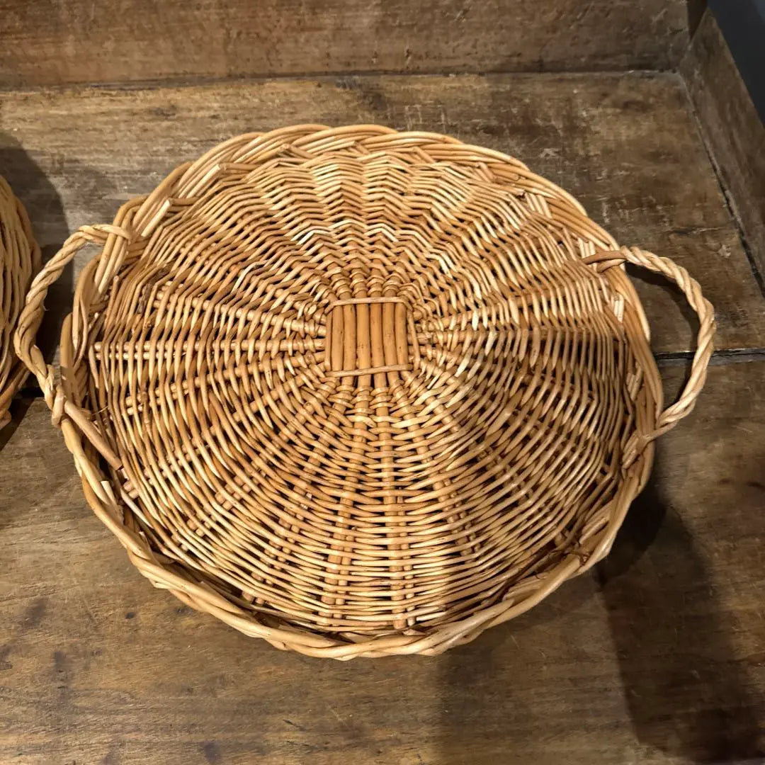 [Unused] Posh Living Room Rattan Case with Lid Set of 2