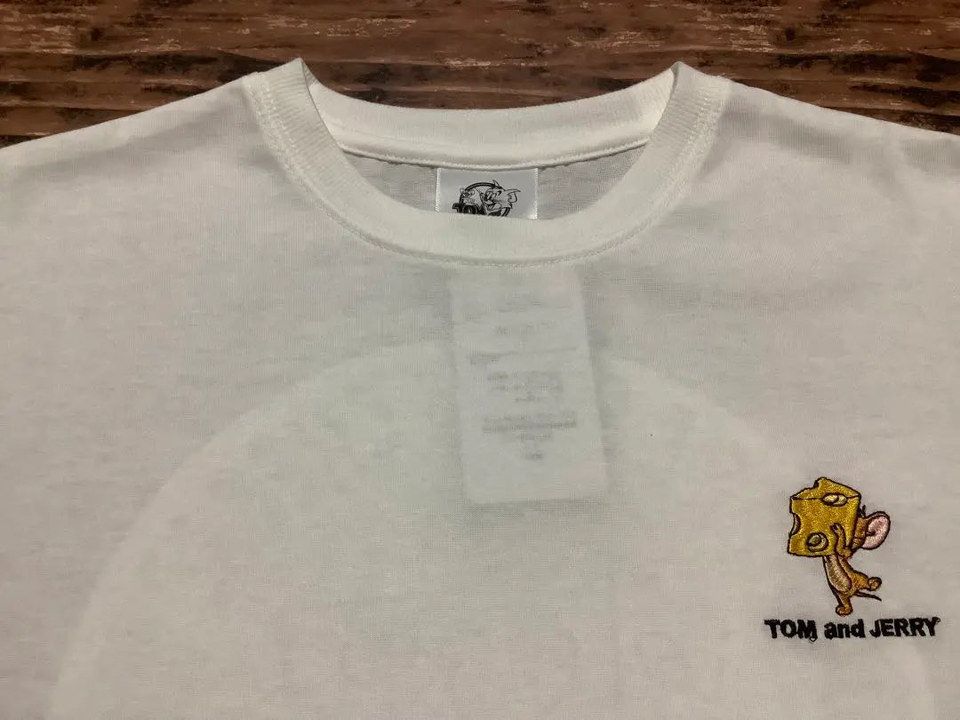 Tom and Jerry Cheese Embossed Taffy Clothes Short Sleeve T-Shirt Movie Storage