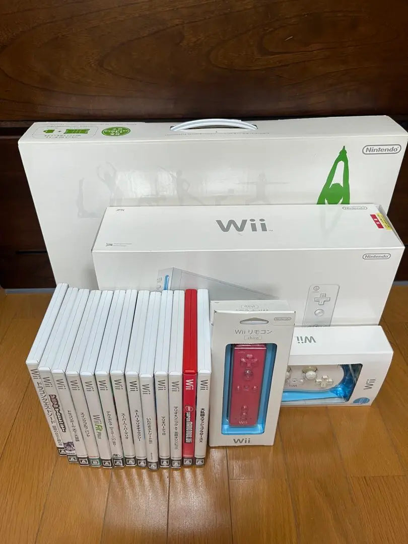 Cuerpo Wii, software 14, tablero Wii de equilibrio, controlador clásico, etc. | wii本体、ソフト14本、バランスWiiボード、クラッシックコントローラー等