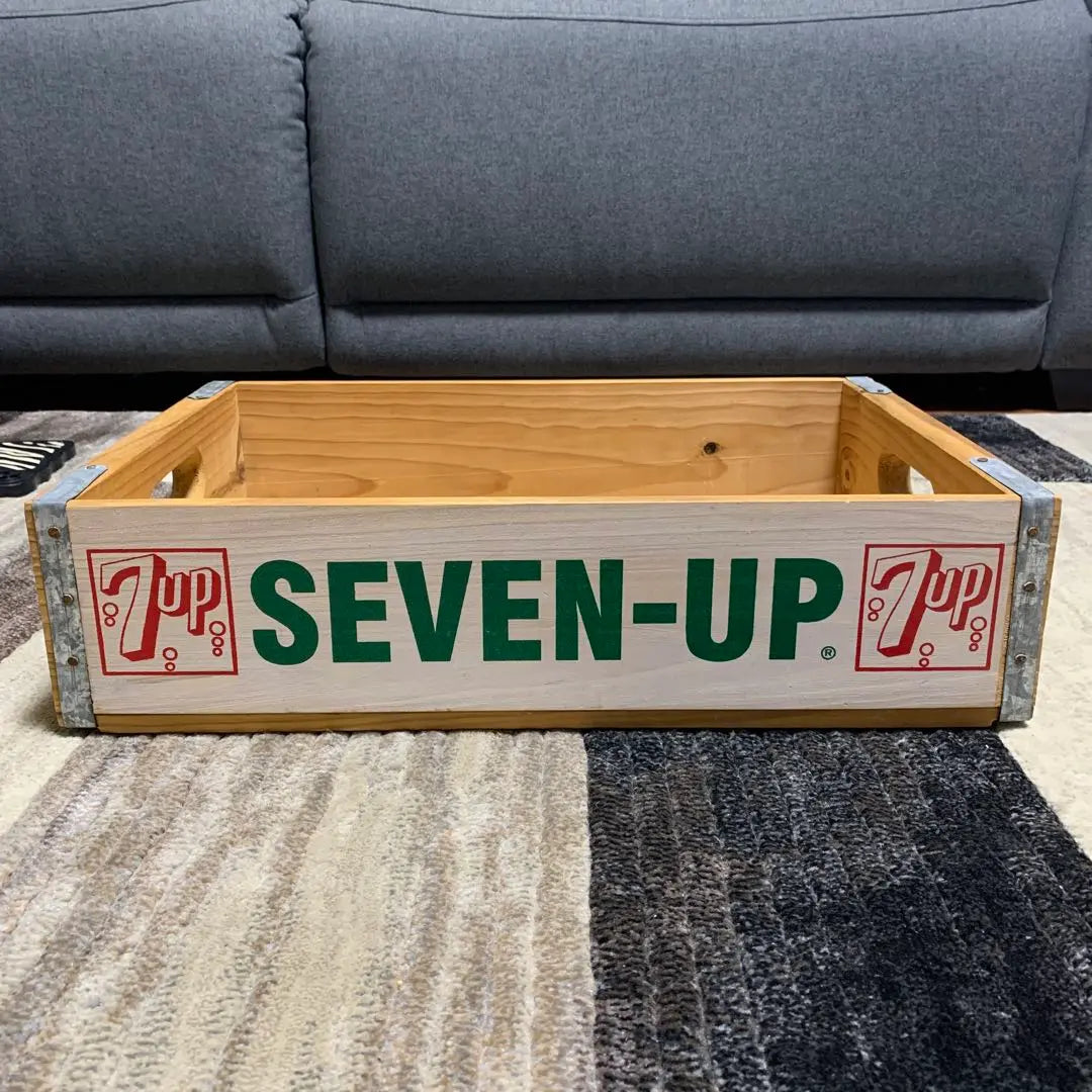 7UP Vintage Wooden Box Seven Up