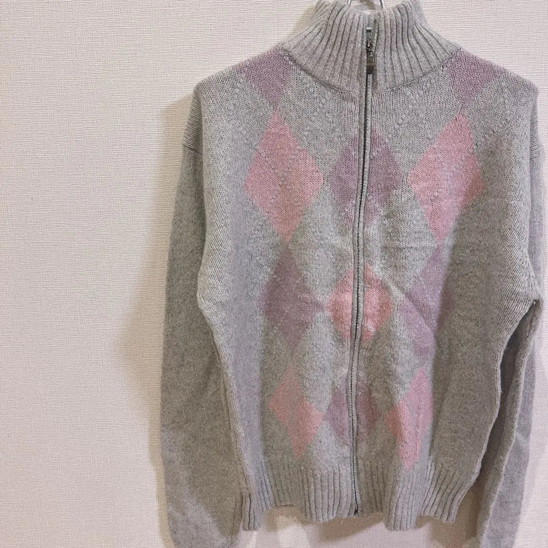 Knitted hoodie for women L US vintage