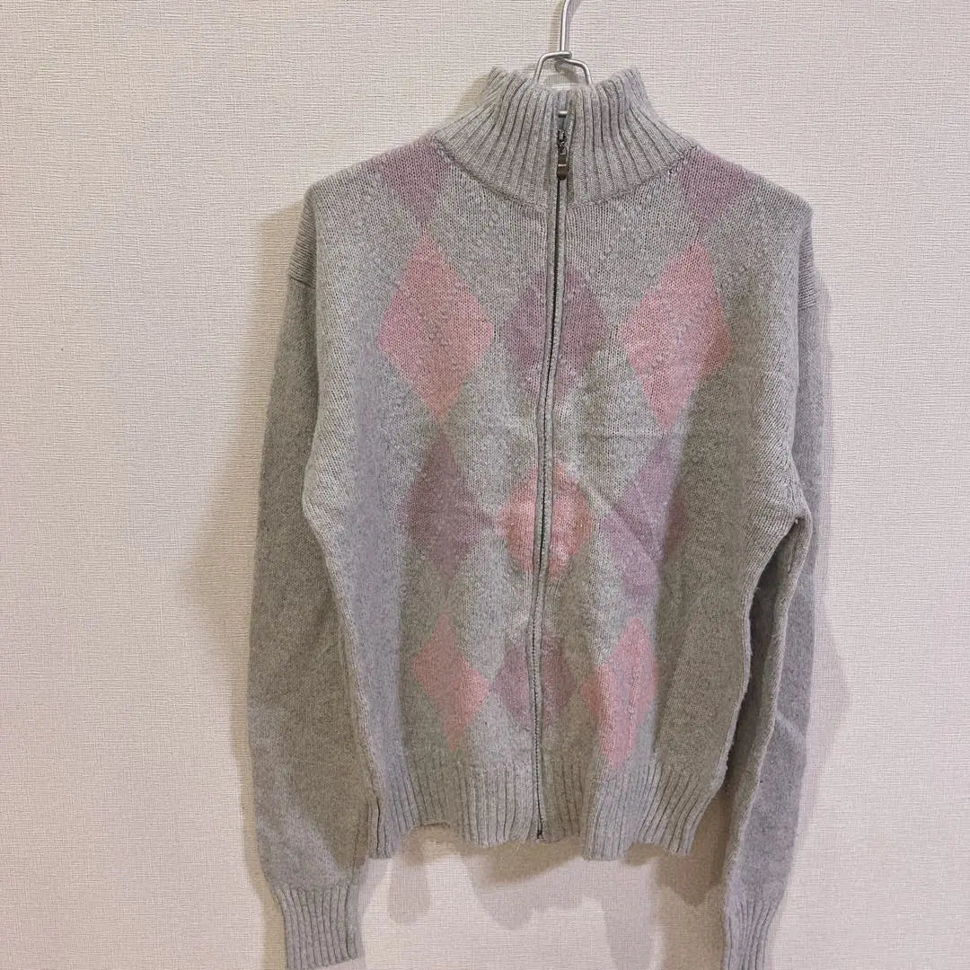 Knitted hoodie for women L US vintage