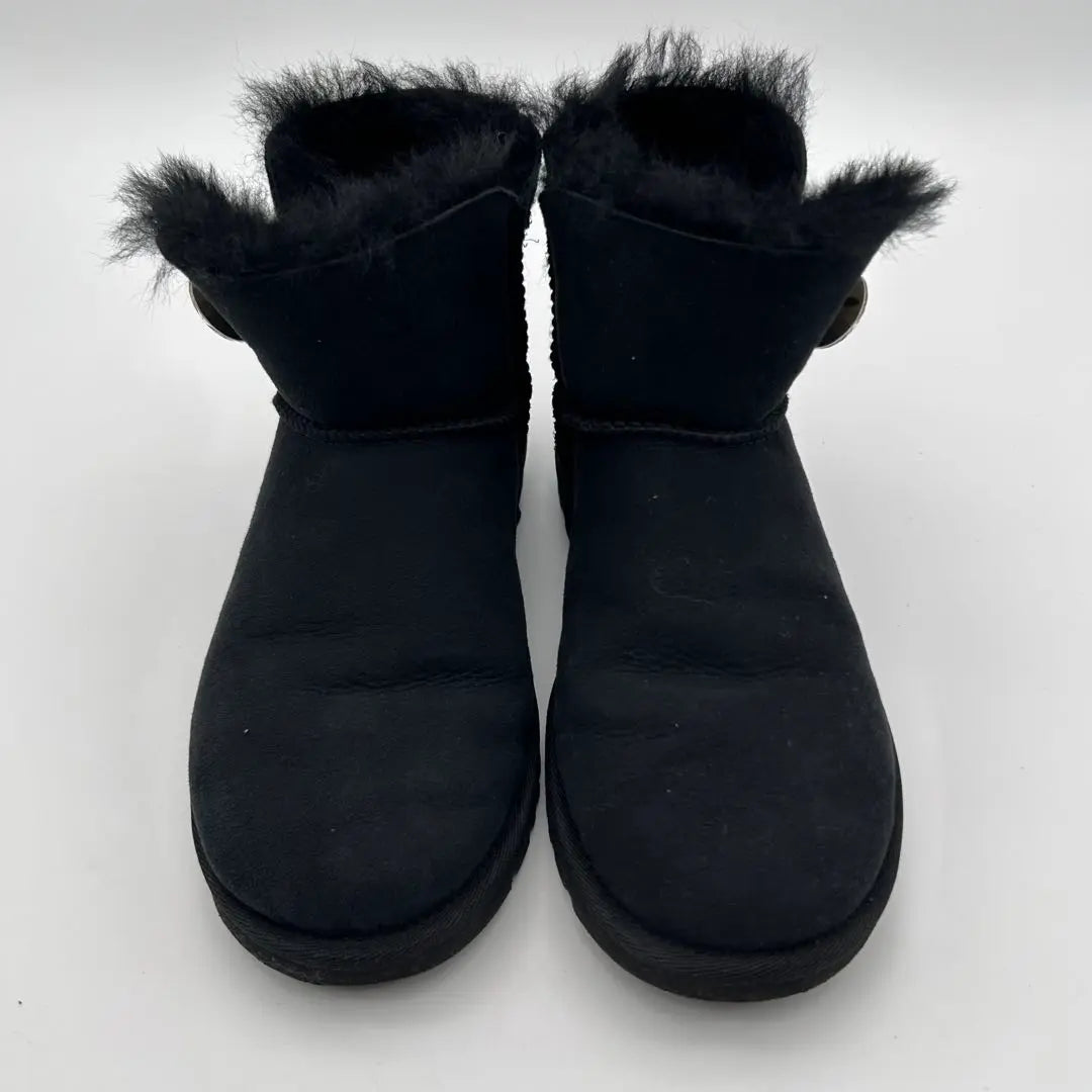 UGG Agg Mouton Boots 23cm Bailey Button Swallow Black