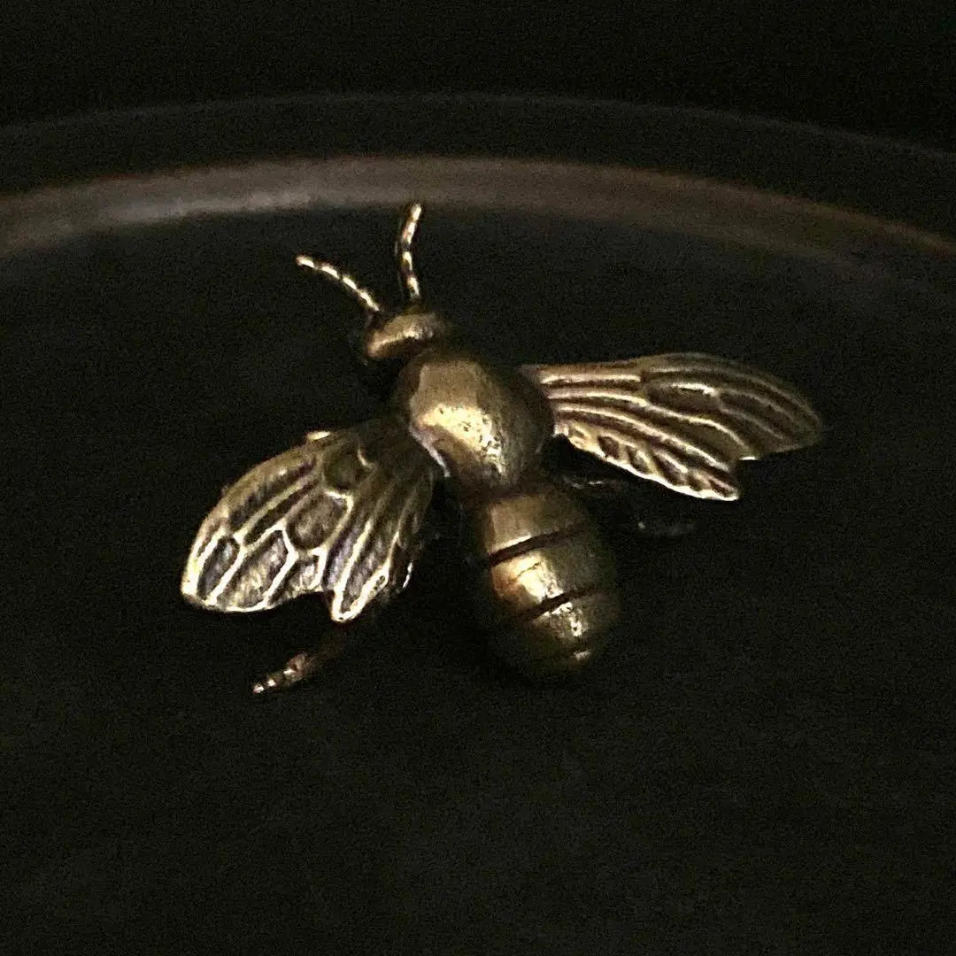 139 Brass Heart Bee Bee Vintage Feng Shui Good luck Goods Insect Real | 139 真鍮 置物 ハチ 蜂 ビンテージ 風水 開運 金運 グッズ 昆虫 リアル