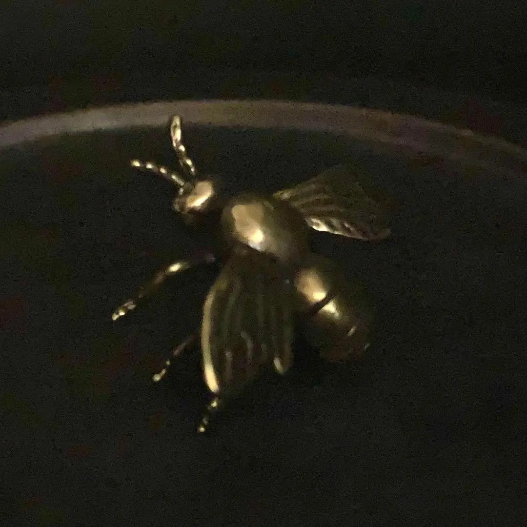 139 Brass Heart Bee Bee Vintage Feng Shui Good luck Goods Insect Real | 139 真鍮 置物 ハチ 蜂 ビンテージ 風水 開運 金運 グッズ 昆虫 リアル