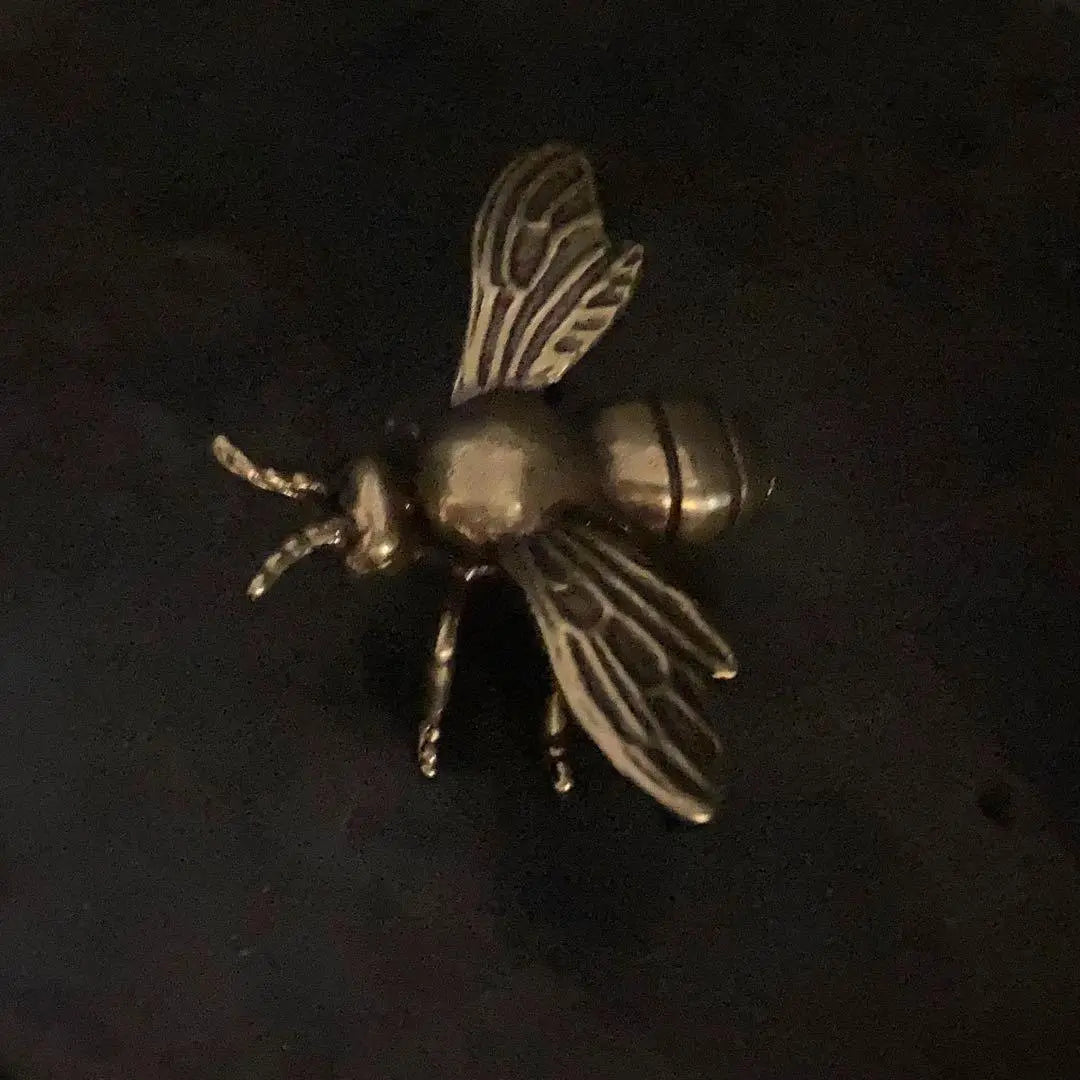 139 Brass Heart Bee Bee Vintage Feng Shui Good luck Goods Insect Real | 139 真鍮 置物 ハチ 蜂 ビンテージ 風水 開運 金運 グッズ 昆虫 リアル