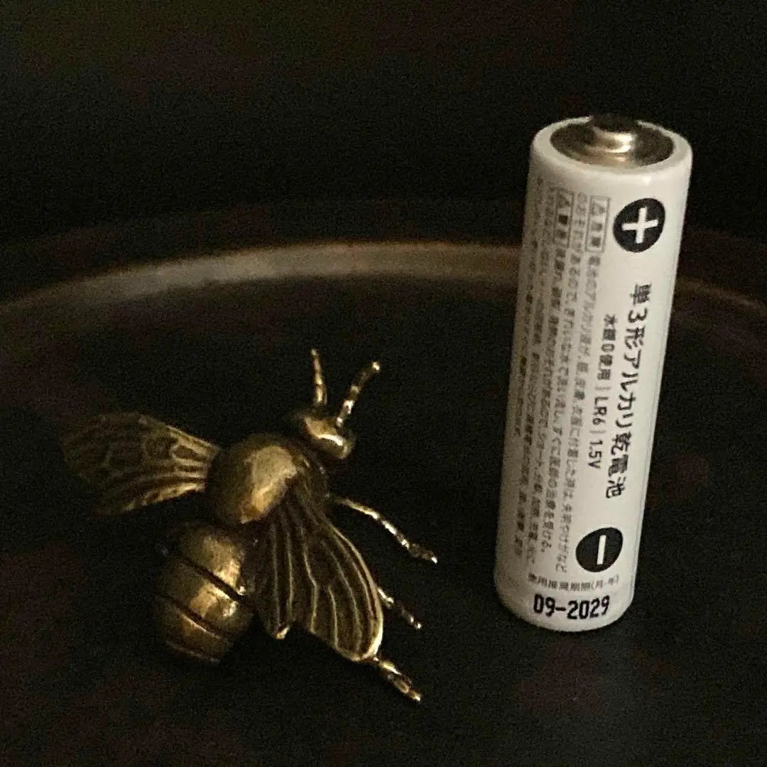 139 Brass Heart Bee Bee Vintage Feng Shui Good luck Goods Insect Real | 139 真鍮 置物 ハチ 蜂 ビンテージ 風水 開運 金運 グッズ 昆虫 リアル