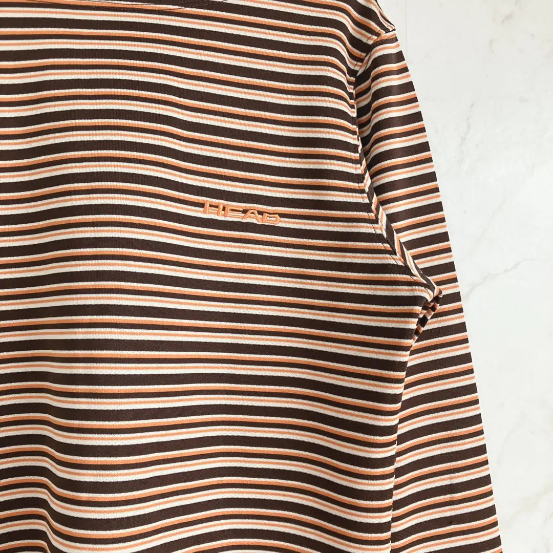 Head HEAD Cut and Sew [M] Border Good condition ✨Orange Casual