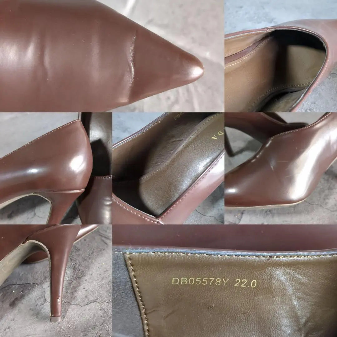 [RANDA] Randa (22.0) Zapatos de salón marrones con punta puntiaguda