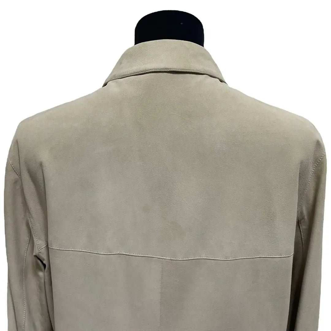 Ferragamo Nubuck Leather Blouson Gancini Jacket