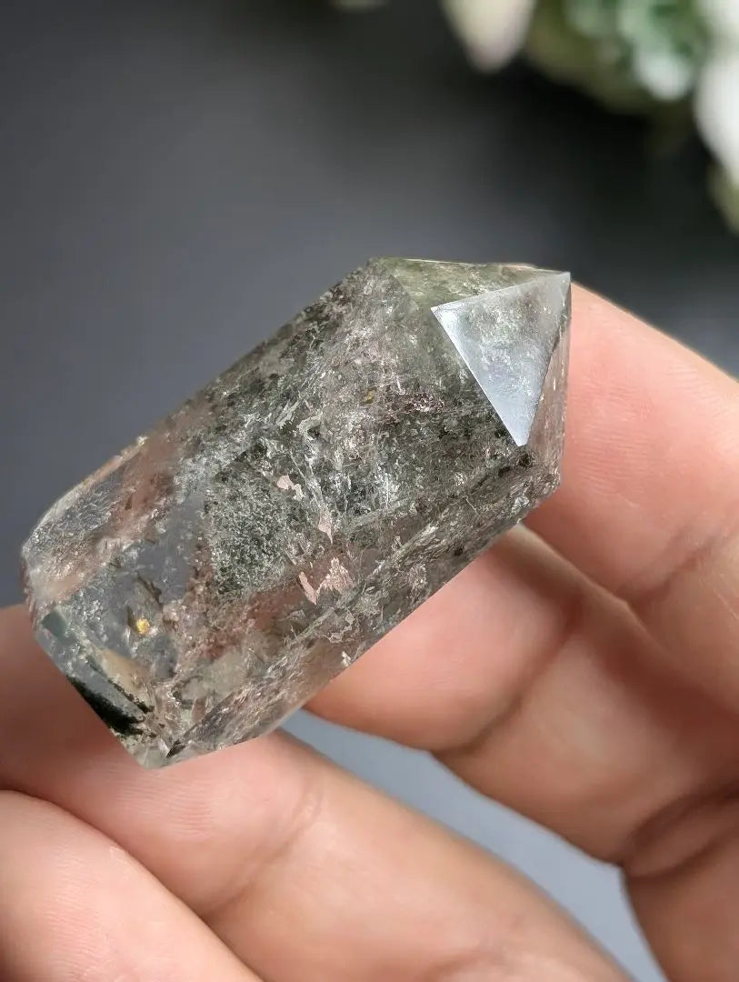 Transparent Hexagonal Pillar Garden (Garden Crystal) Phantom Quartz 18g Y73