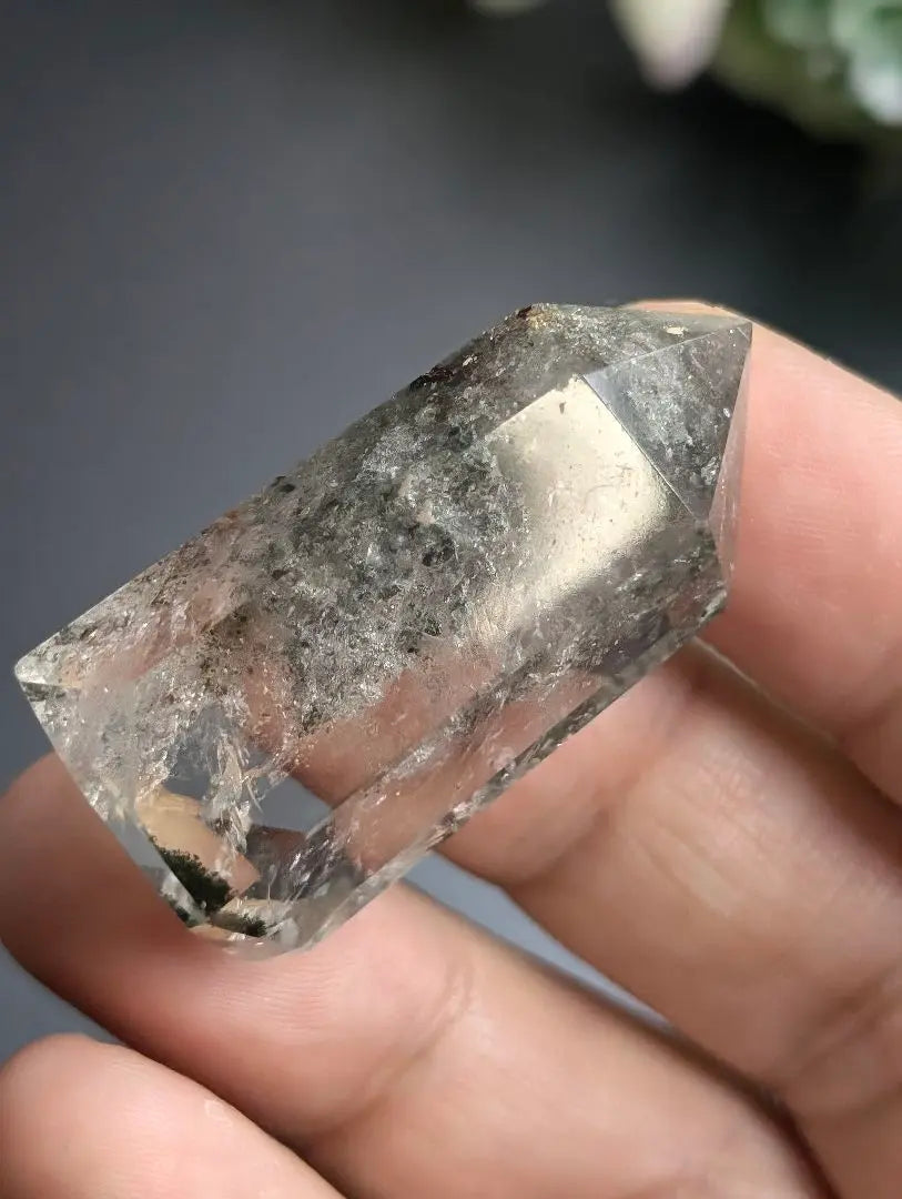 Transparent Hexagonal Pillar Garden (Garden Crystal) Phantom Quartz 18g Y73