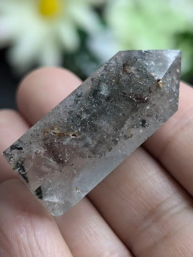 Transparent Hexagonal Pillar Garden (Garden Crystal) Phantom Quartz 18g Y73