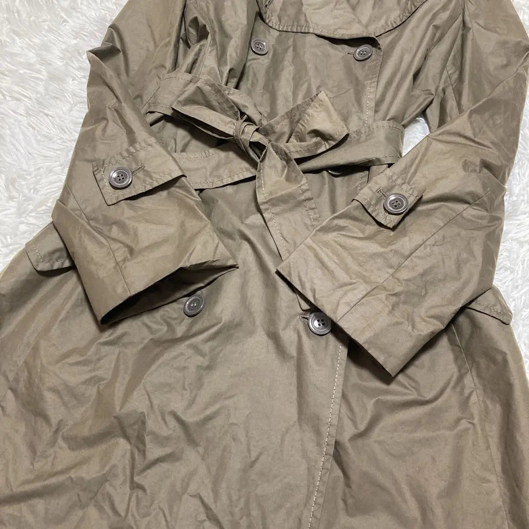 Beautiful item✨ Max Mara long trench coat with belt water repellent khaki large 40