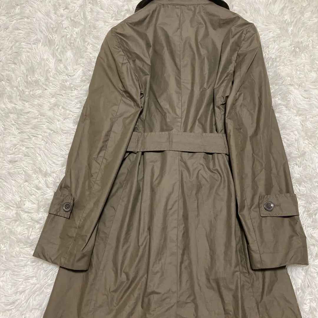 Beautiful item✨ Max Mara long trench coat with belt water repellent khaki large 40