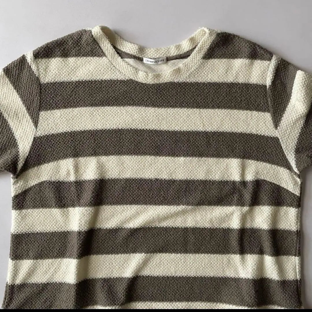 Simple Life SIMPLE LIFE Striped Knit Sweater Long Sleeve